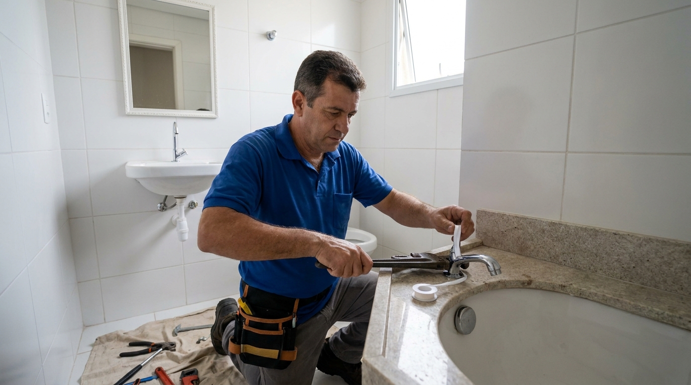 Instalação de torneira de cozinha em Rio Verde‑GO